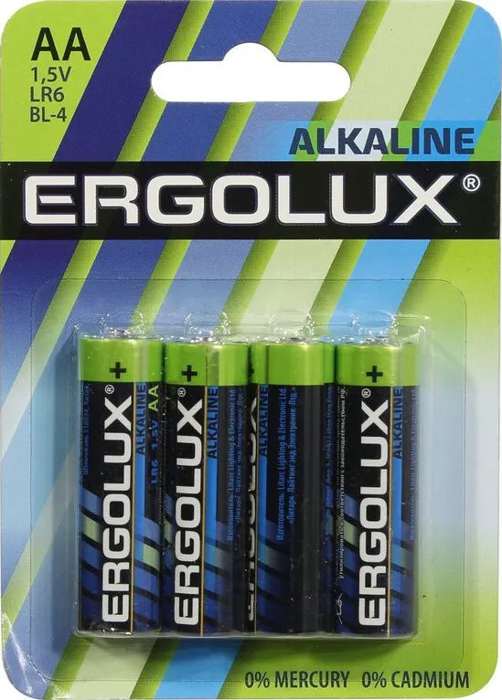 Элемент питания Ergolux LR6/316 BL4
