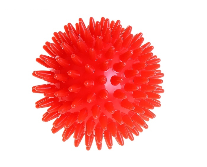 Мяч игольчатый (7 см) красный М-107 Тривес