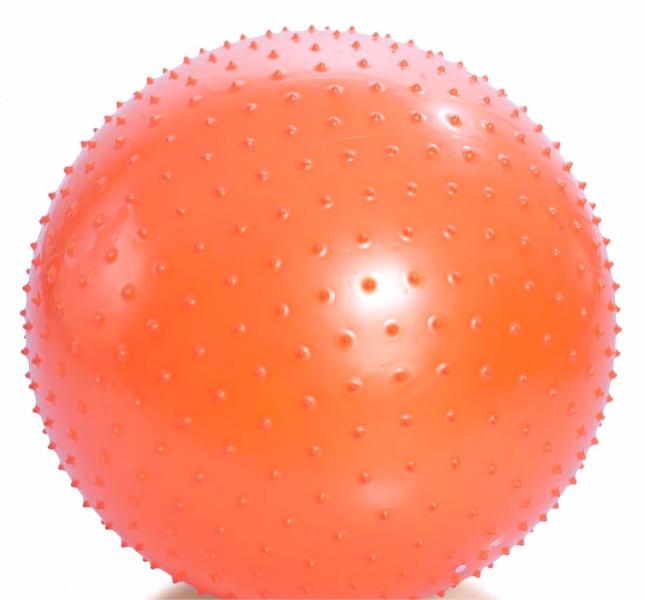 Мяч гимнастический с игольчатой поверхностью 75 см оранжевый М-175 Тривес