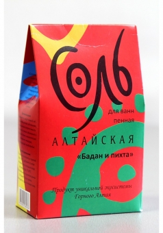 Соль для ванн Алтайская - "Бадан и пихта" 0.6 кг
