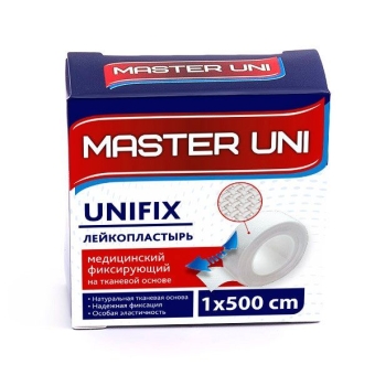 Пластырь в рулоне Юнификс 1*500 см Master Uni